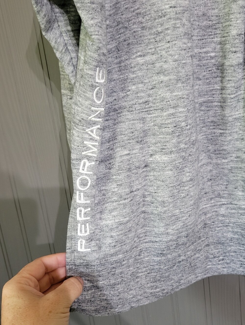 Calvin Klein Performance Hooded Fleece Sweatshirt Side Slit Gray Women's XL - Picture 5 of 8